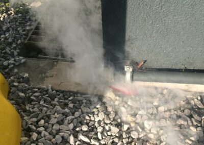 inspection par fumée, Inspection par fumée égouts et canalisations, Plombel